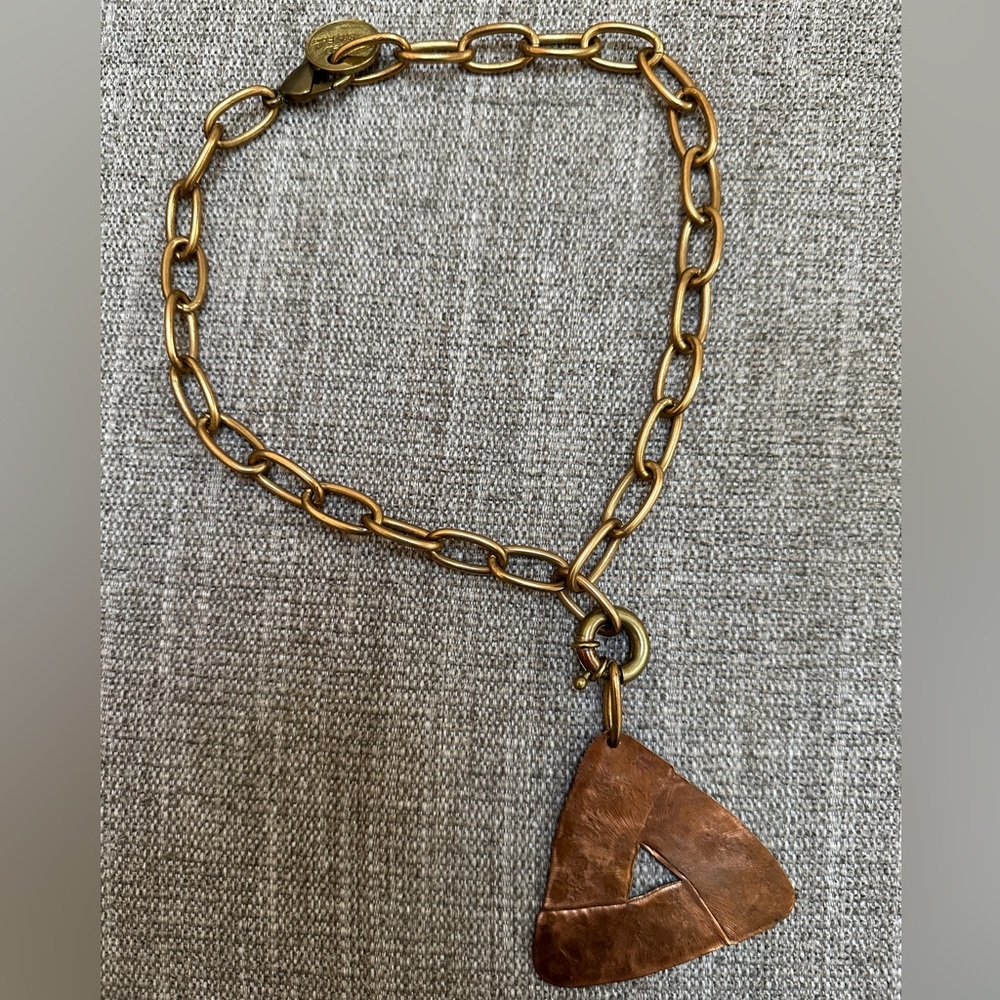 Twisted Silver Necklace with removable pendant